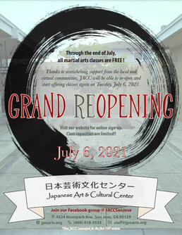 JACC re-opening flyer image